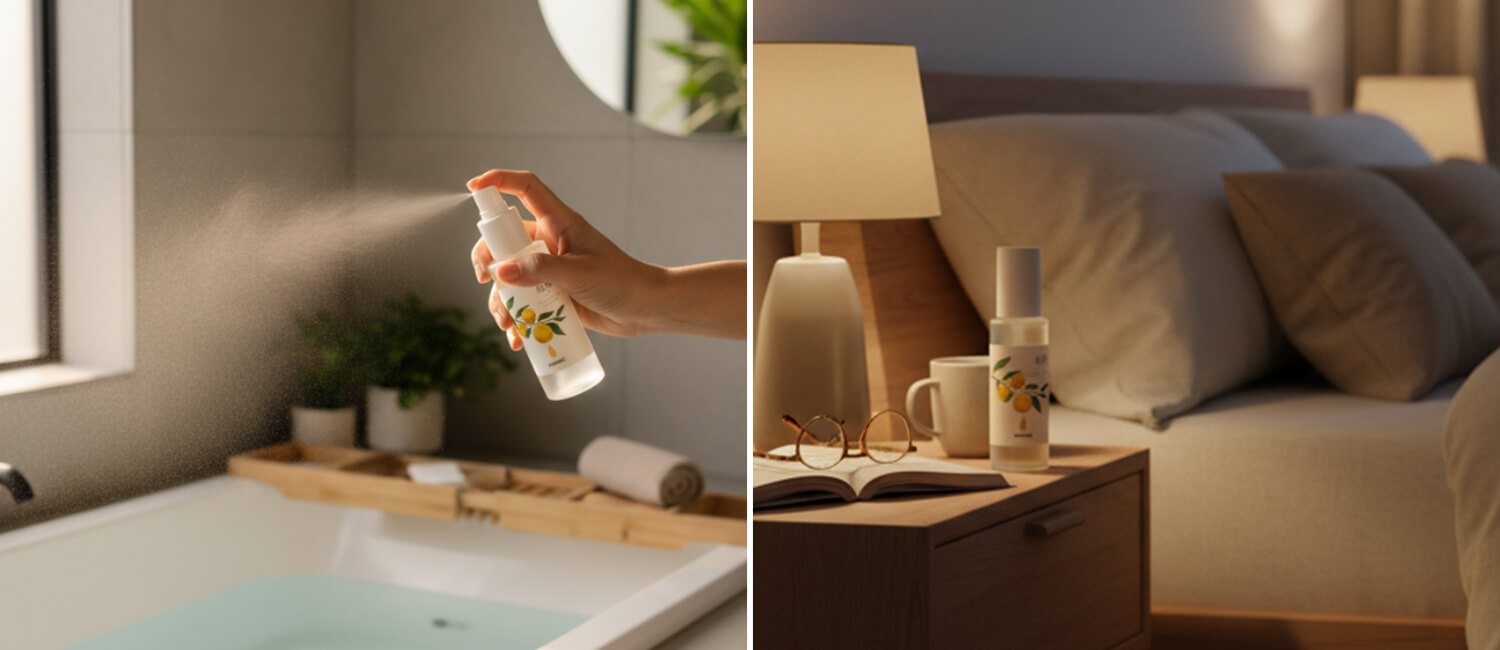 バスルーム、寝室