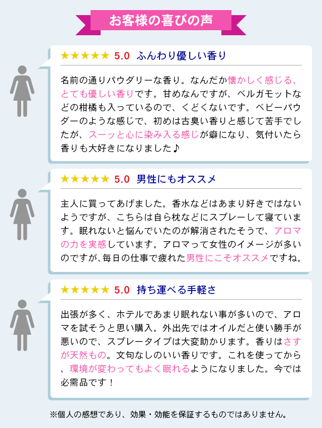 お客様の喜びの声