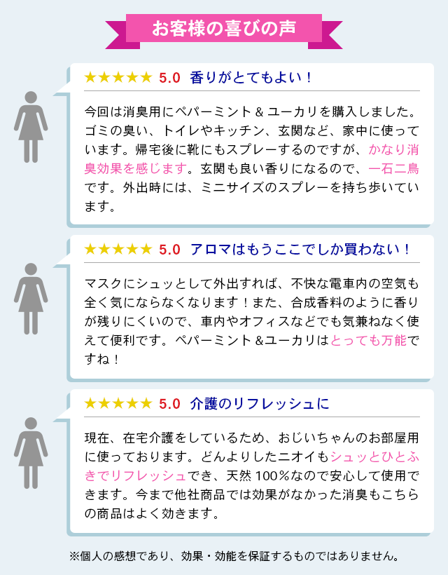 お客様の喜びの声