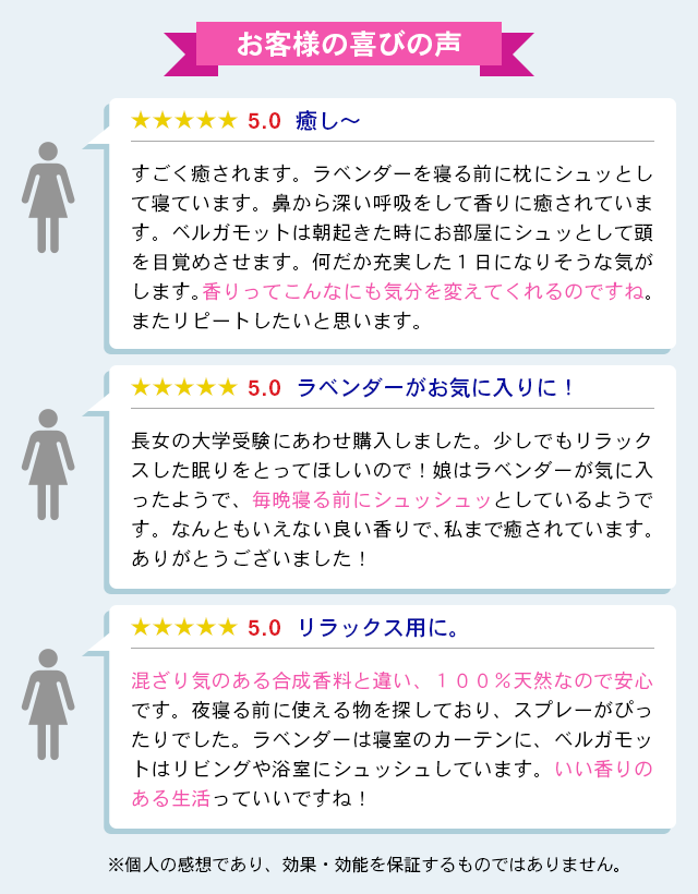 お客様の喜びの声